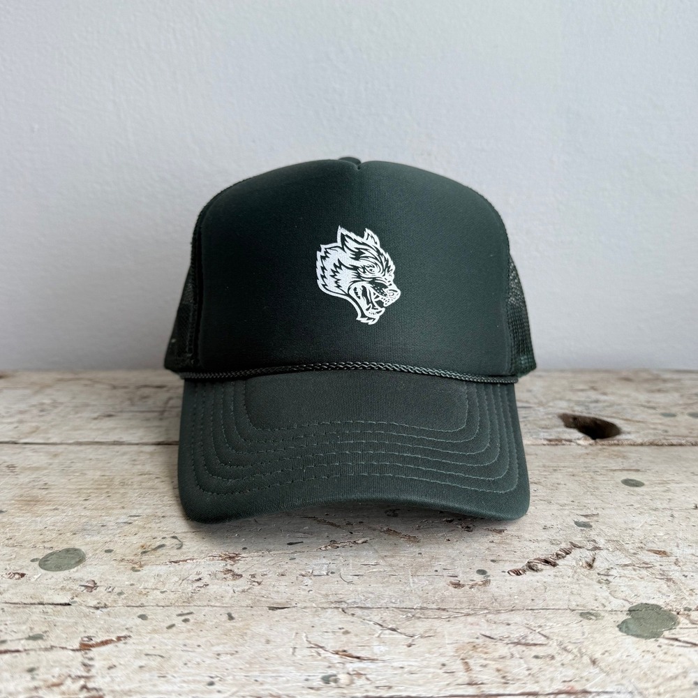 Darc Sport Wolf Trucker Hat Forest Green Limited Edition 964/1000 Snapback Cap